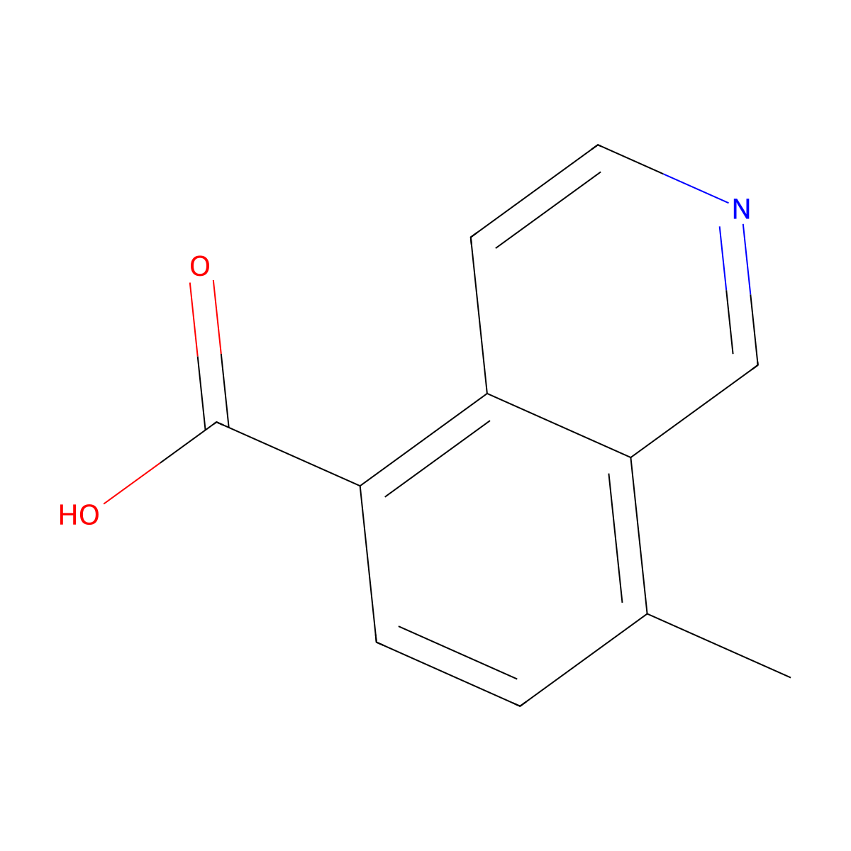 8-Methylisoquinoline-5-carboxylic acid molecular structure, CAS 1538160-79-0