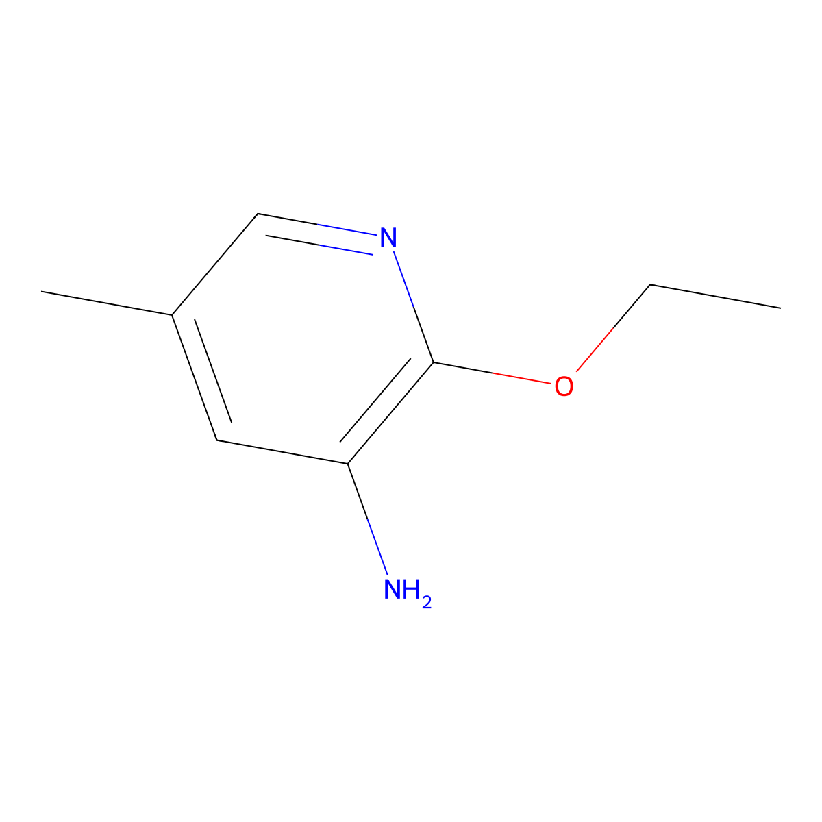 2-Ethoxy-5-methylpyridin-3-amine molecular structure, CAS 1538168-20-5