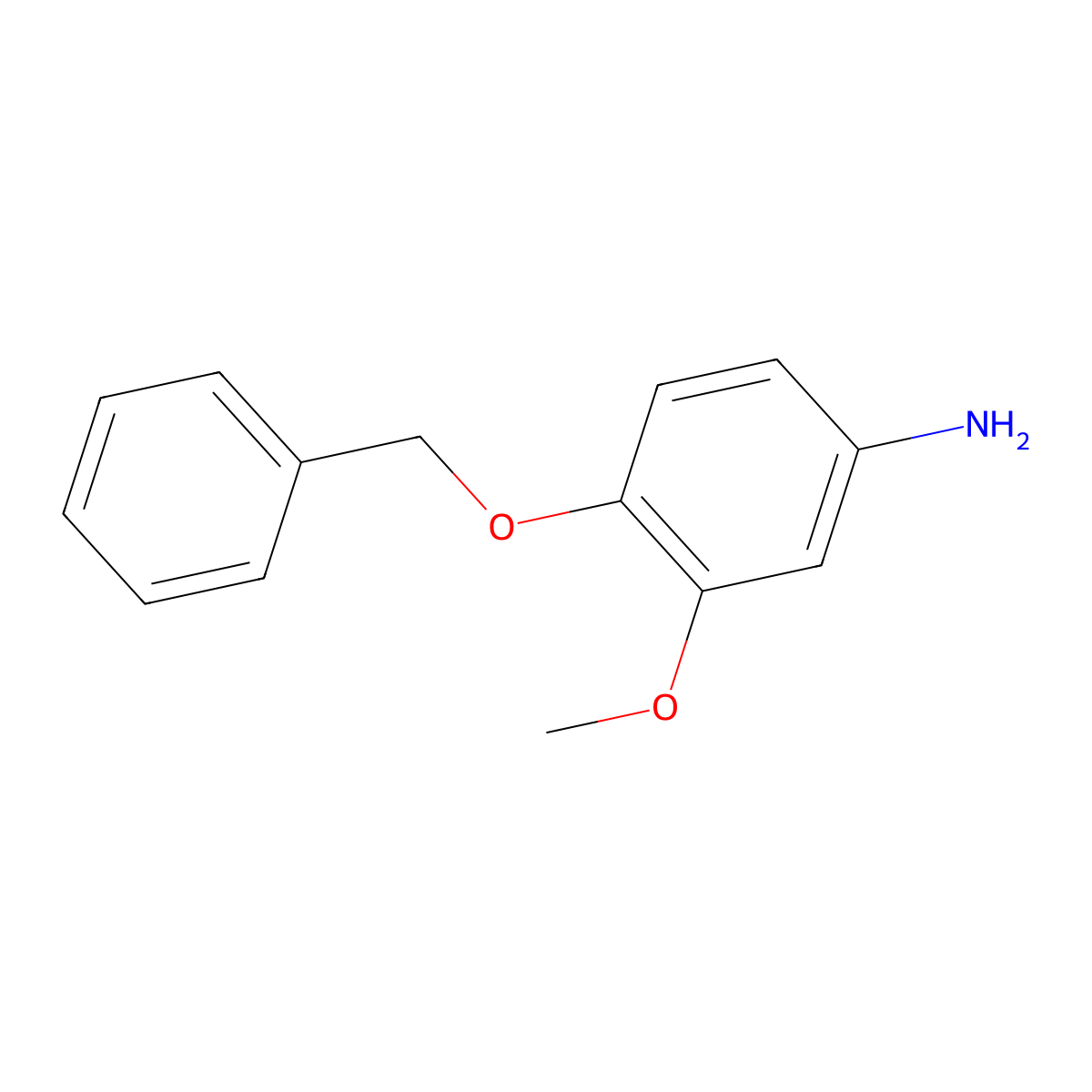 4-(Benzyloxy)-3-methoxyaniline molecular structure, CAS 15382-71-5