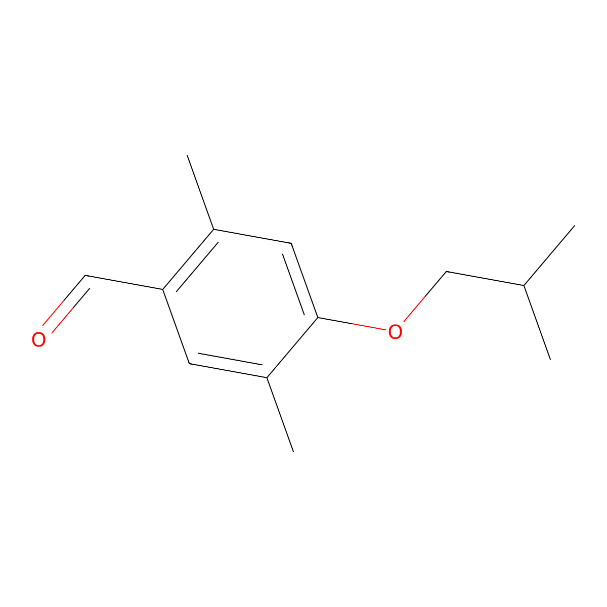 4-Isobutoxy-2,5-dimethylbenzaldehyde molecular structure, CAS 1538202-28-6