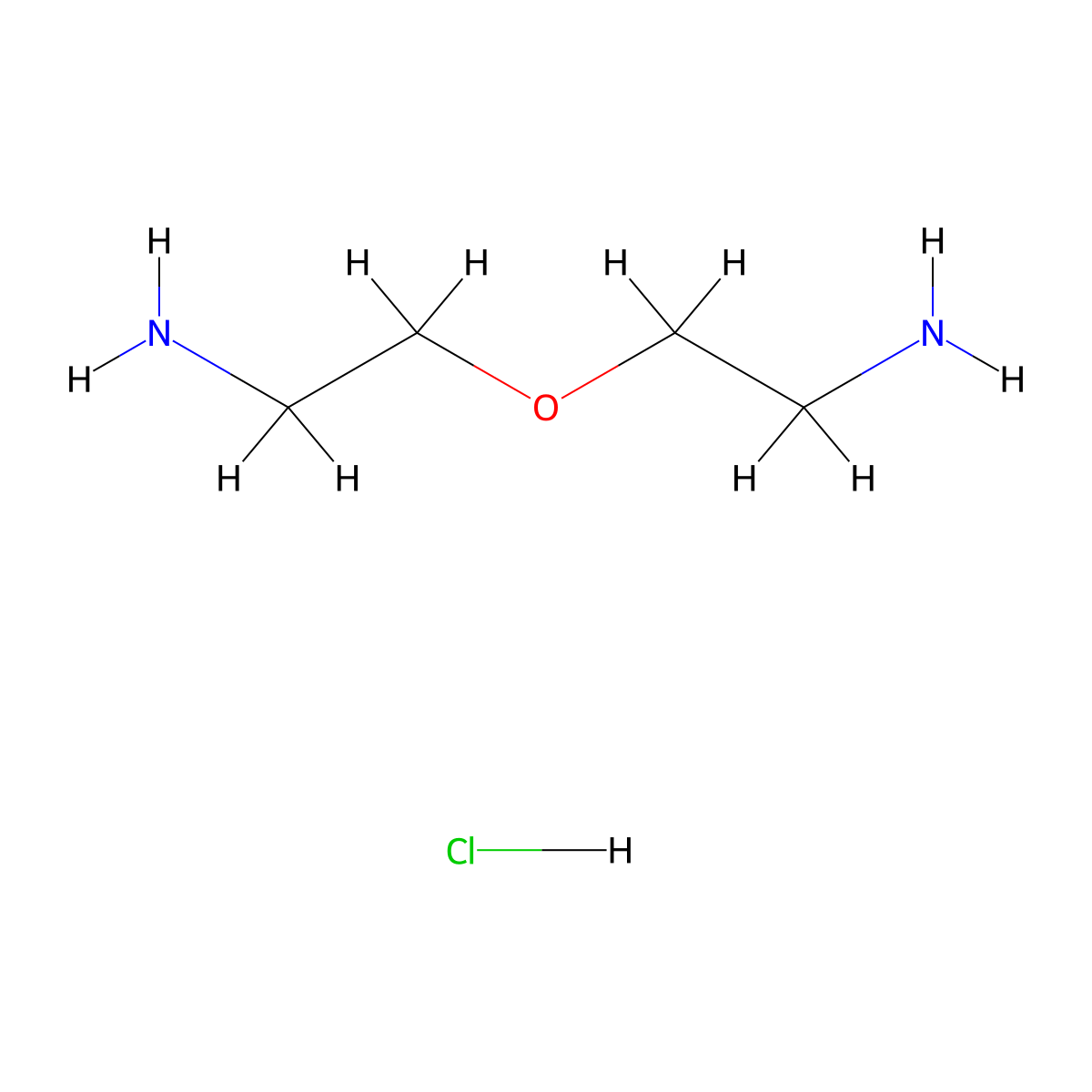 2,2'-Oxydiethylamine monohydrochloride molecular structure, CAS 153821-74-0
