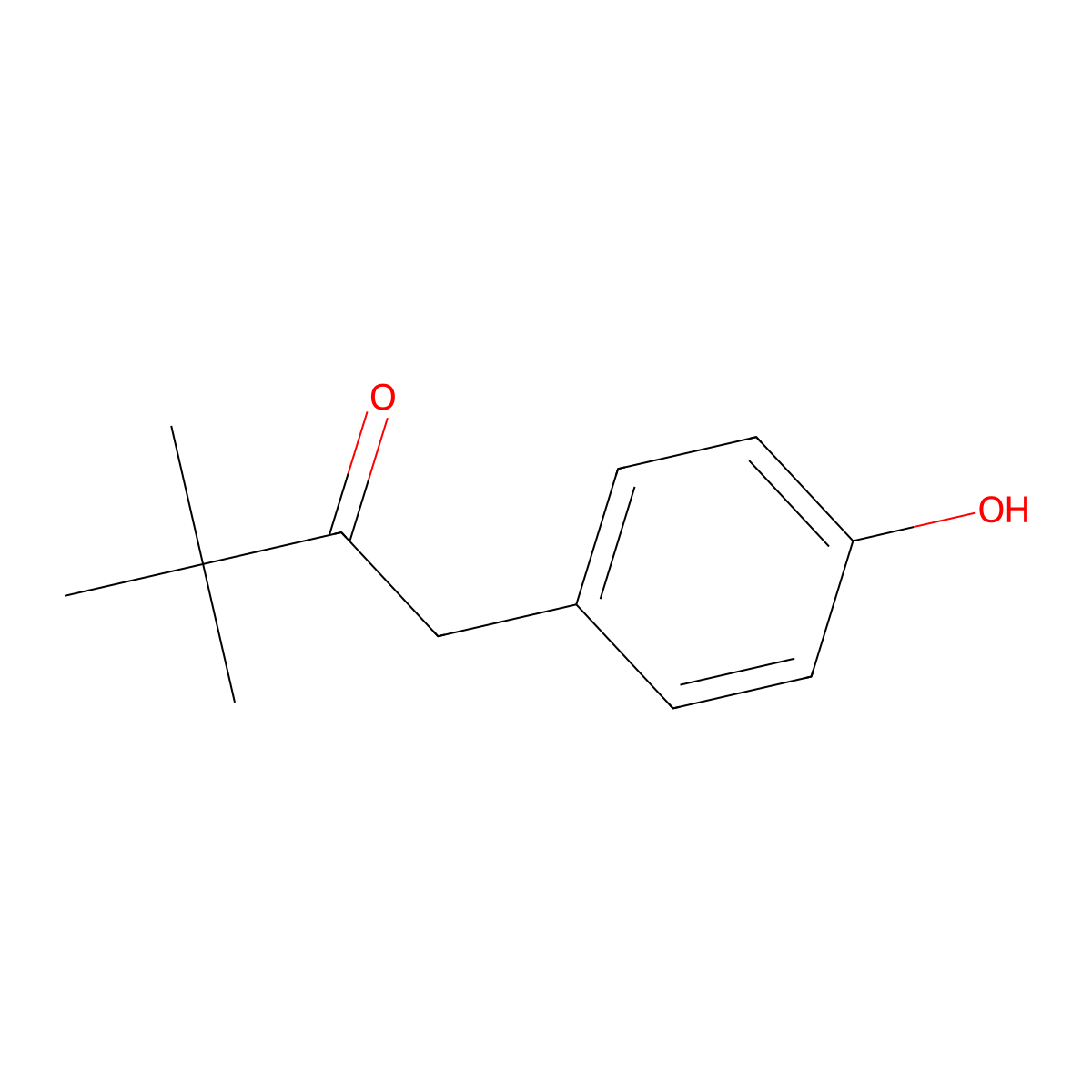 1-(4-Hydroxyphenyl)-3,3-dimethylbutan-2-one molecular structure, CAS 153822-76-5