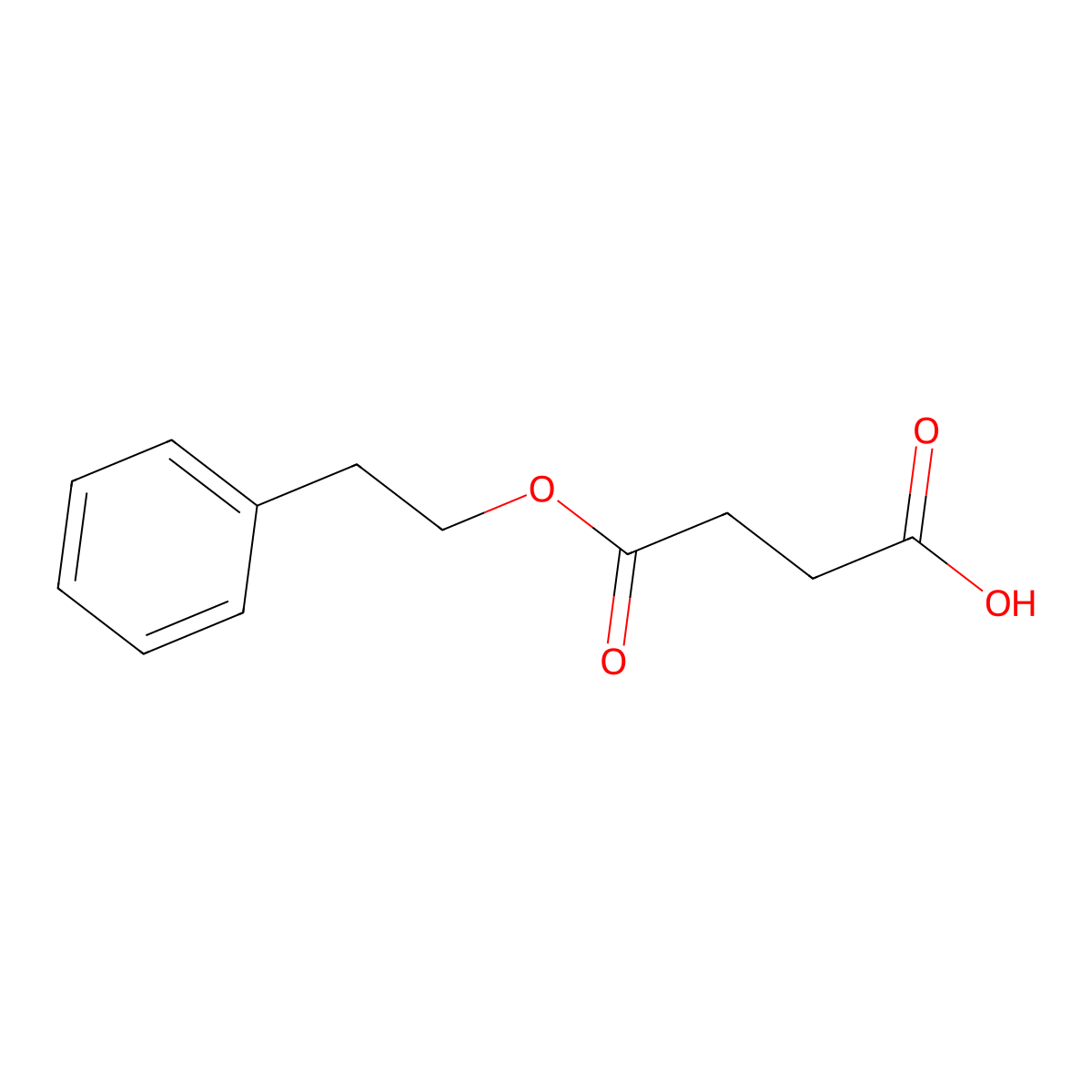 4-Oxo-4-(phenethyloxy)butanoic acid molecular structure, CAS 153824-41-0