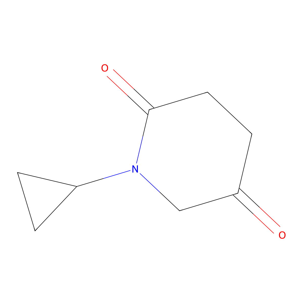 1-Cyclopropylpiperidine-2,5-dione molecular structure, CAS 1538241-88-1