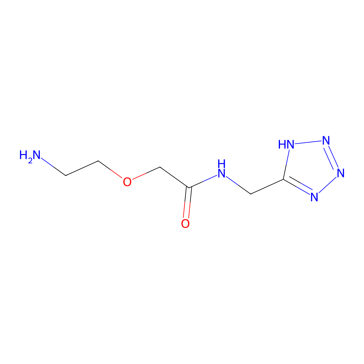 n-((1h-Tetrazol-5-yl)methyl)-2-(2-aminoethoxy)acetamide molecular structure, CAS 1538259-98-1