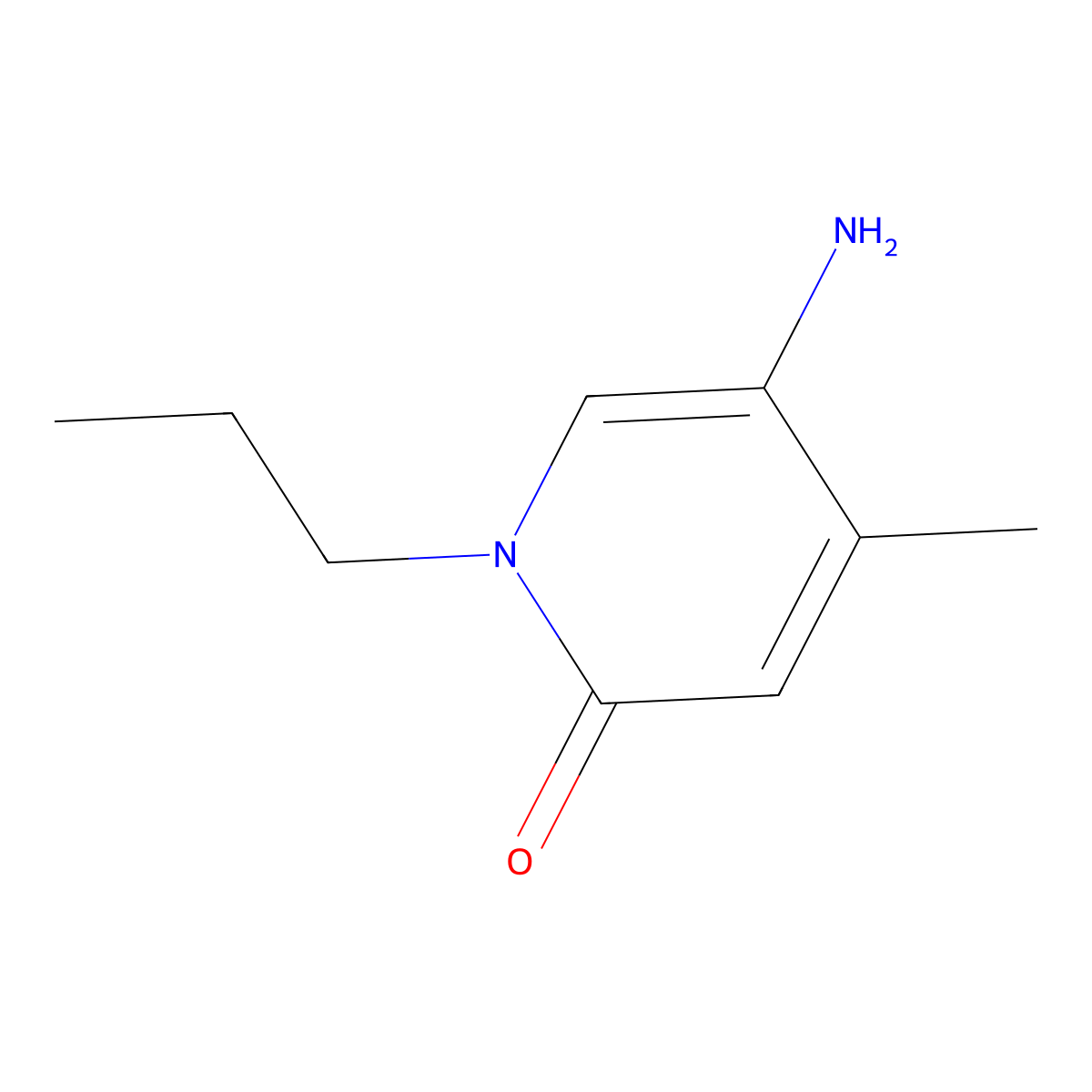 5-Amino-4-methyl-1-propyl-1,2-dihydropyridin-2-one molecular structure, CAS 1538272-14-8