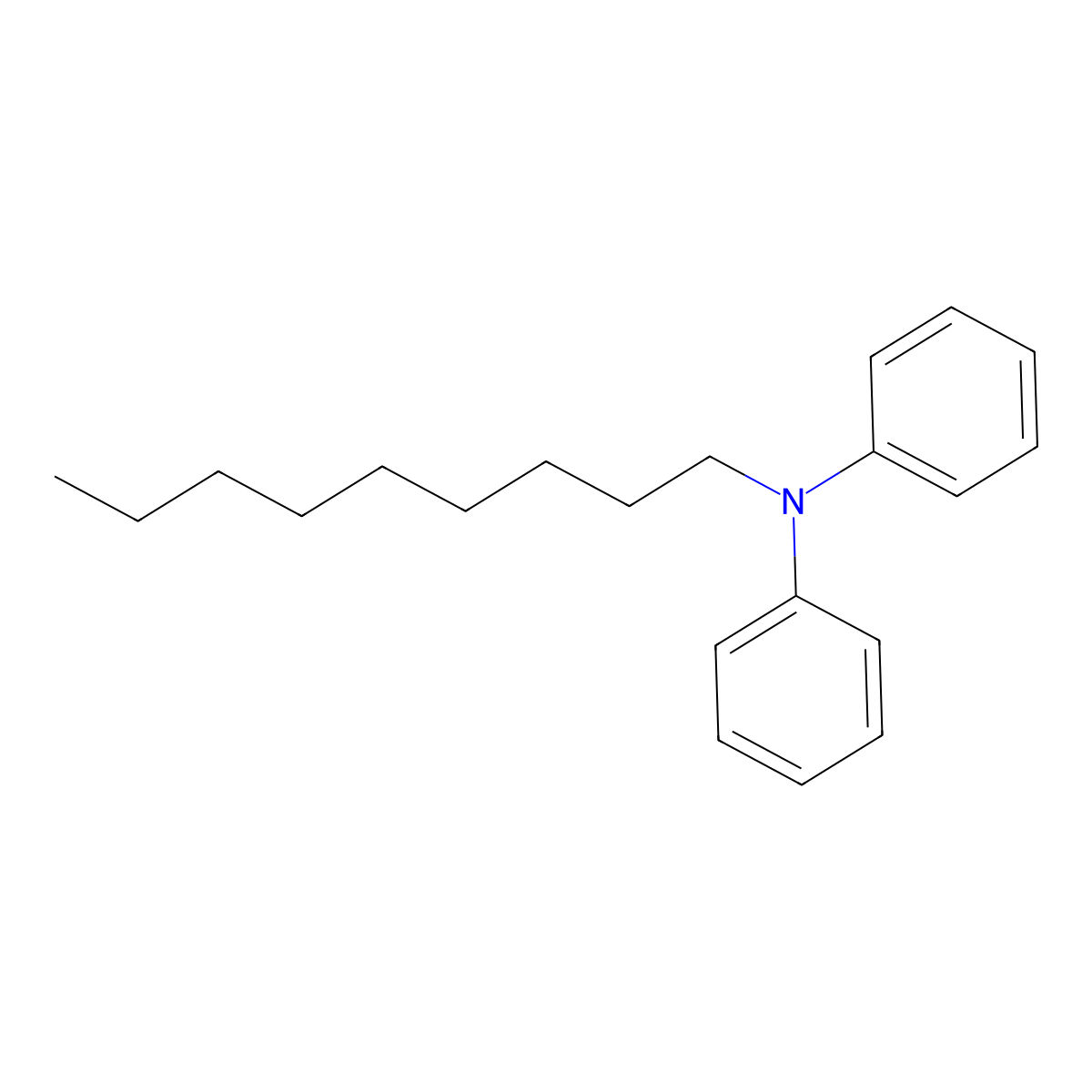 N-Nonyl-N-phenylaniline molecular structure, CAS 15383-23-0