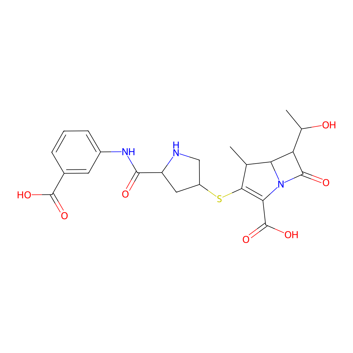 Ertapenem molecular structure, CAS 153832-46-3