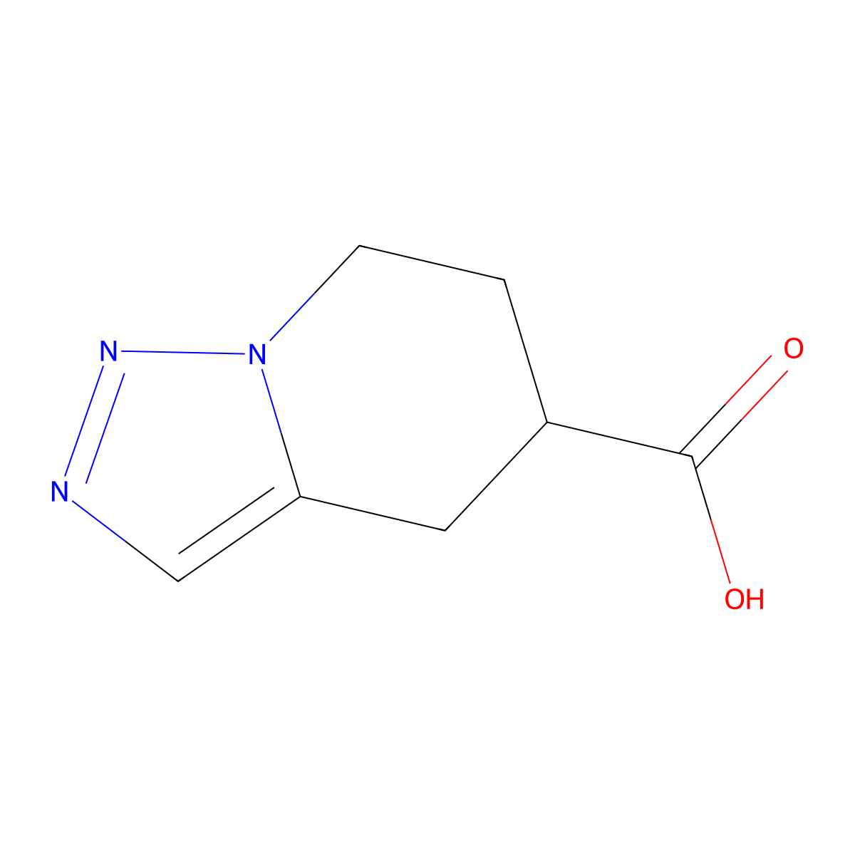 4,5,6,7-Tetrahydro-[1,2,3]triazolo[1,5-a]pyridine-5-carboxylic acid molecular structure, CAS 1538333-18-4