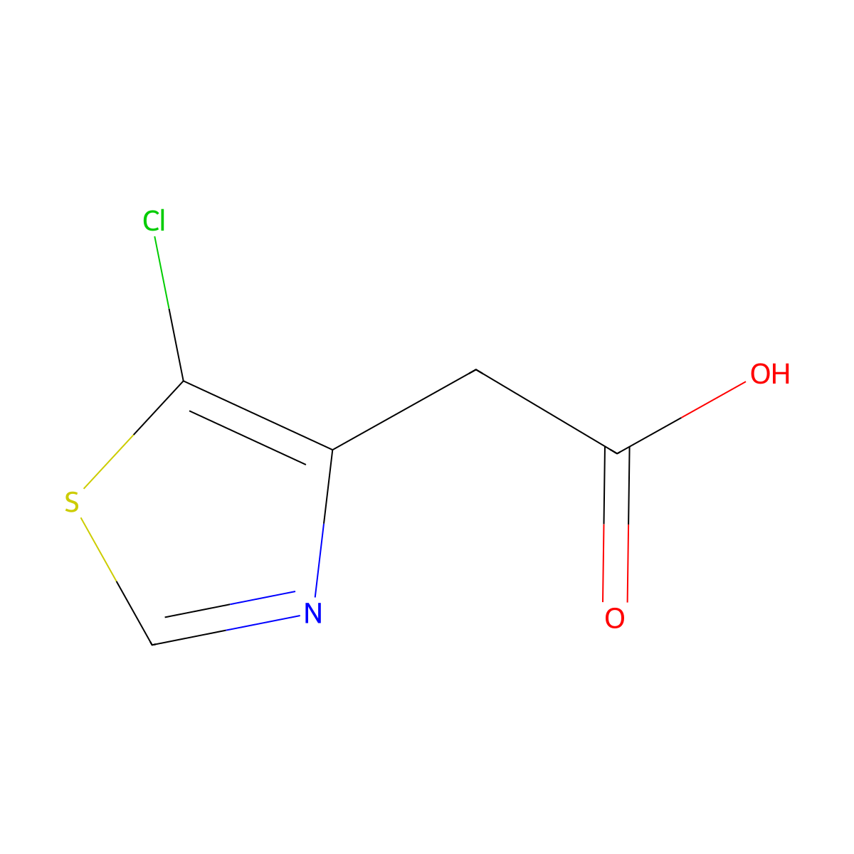 2-(5-Chloro-1,3-thiazol-4-yl)acetic acid molecular structure, CAS 1538357-64-0