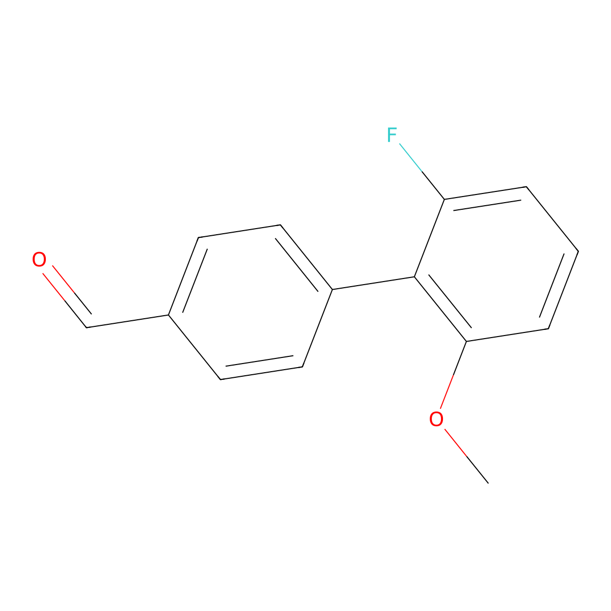 2'-Fluoro-6'-methoxy[1,1'-biphenyl]-4-carboxaldehyde molecular structure, CAS 1538374-33-2
