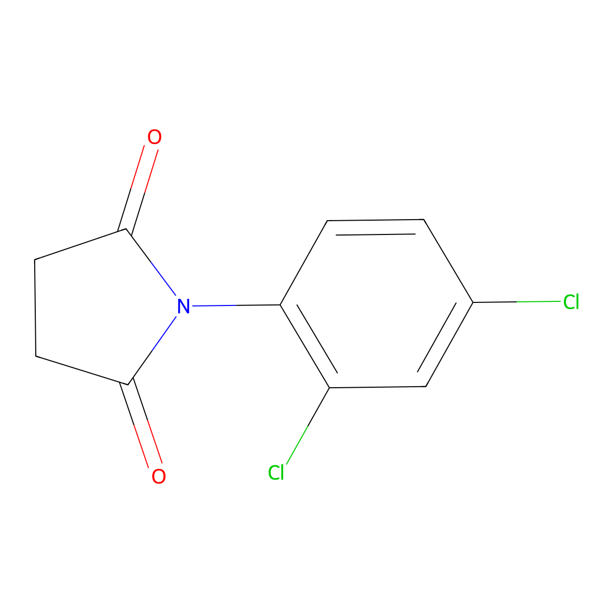 1-(2,4-Dichlorophenyl)pyrrolidine-2,5-dione molecular structure, CAS 15384-69-7