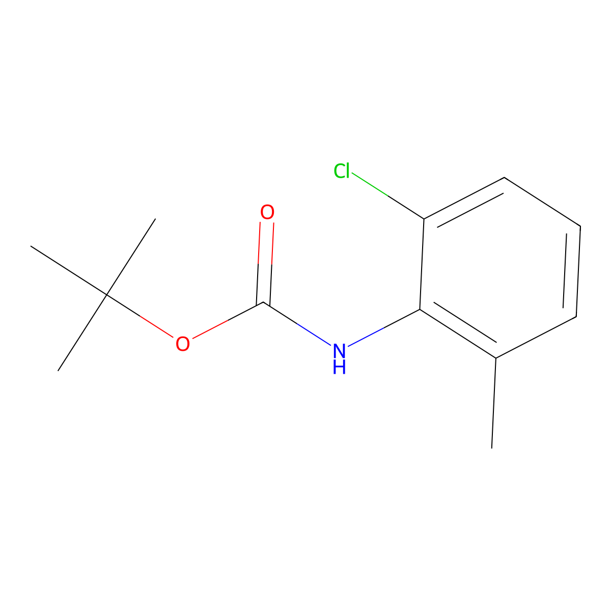 tert-Butyl (2-chloro-6-methylphenyl)carbamate molecular structure, CAS 1538442-89-5