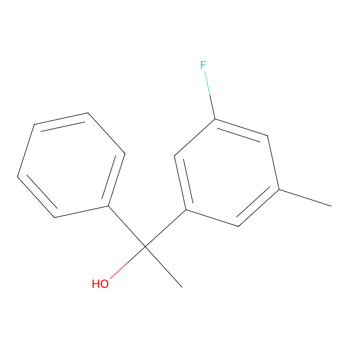 3-Fluoro-alpha,5-dimethyl-alpha-phenylbenZenemethanol molecular structure, CAS 1538465-50-7