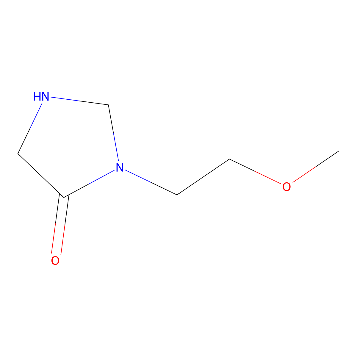 3-(2-Methoxyethyl)imidazolidin-4-one molecular structure, CAS 1538472-97-7
