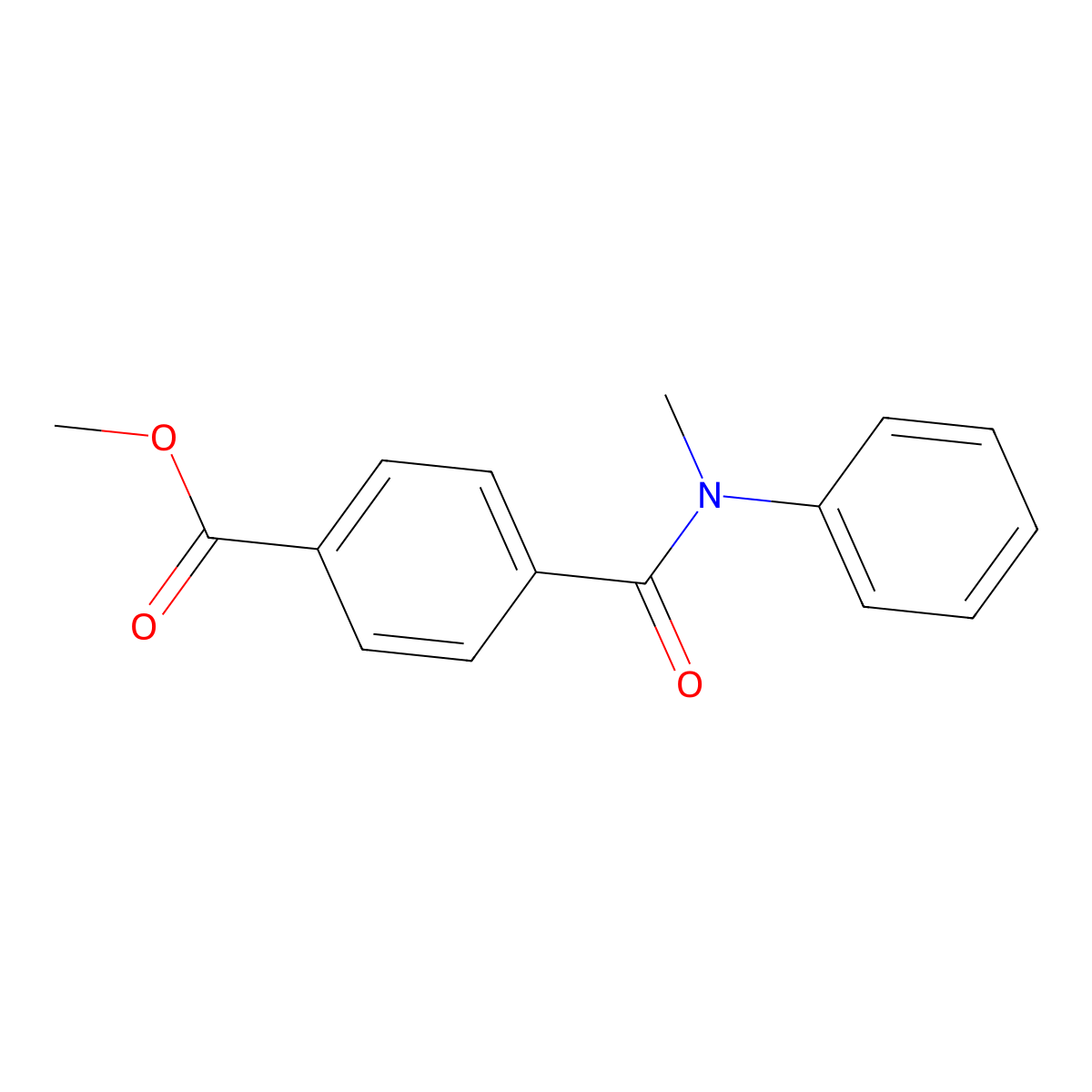 Methyl 4-[methyl(phenyl)carbamoyl]benzoate molecular structure, CAS 153849-46-8