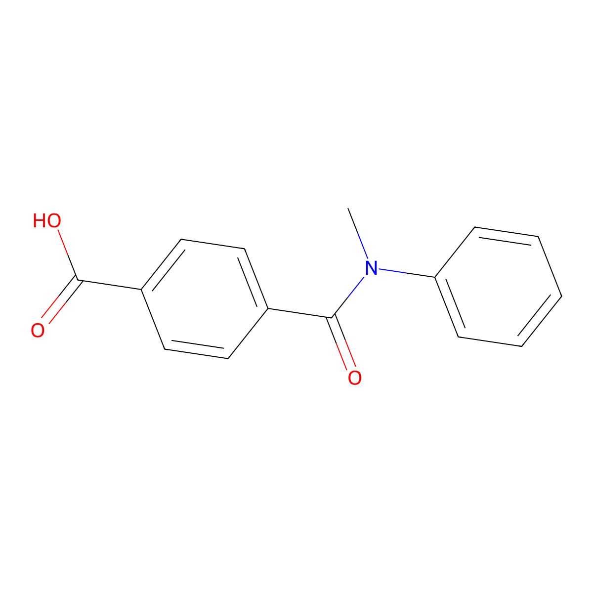 4-[Methyl(phenyl)carbamoyl]benzoic acid molecular structure, CAS 153849-57-1