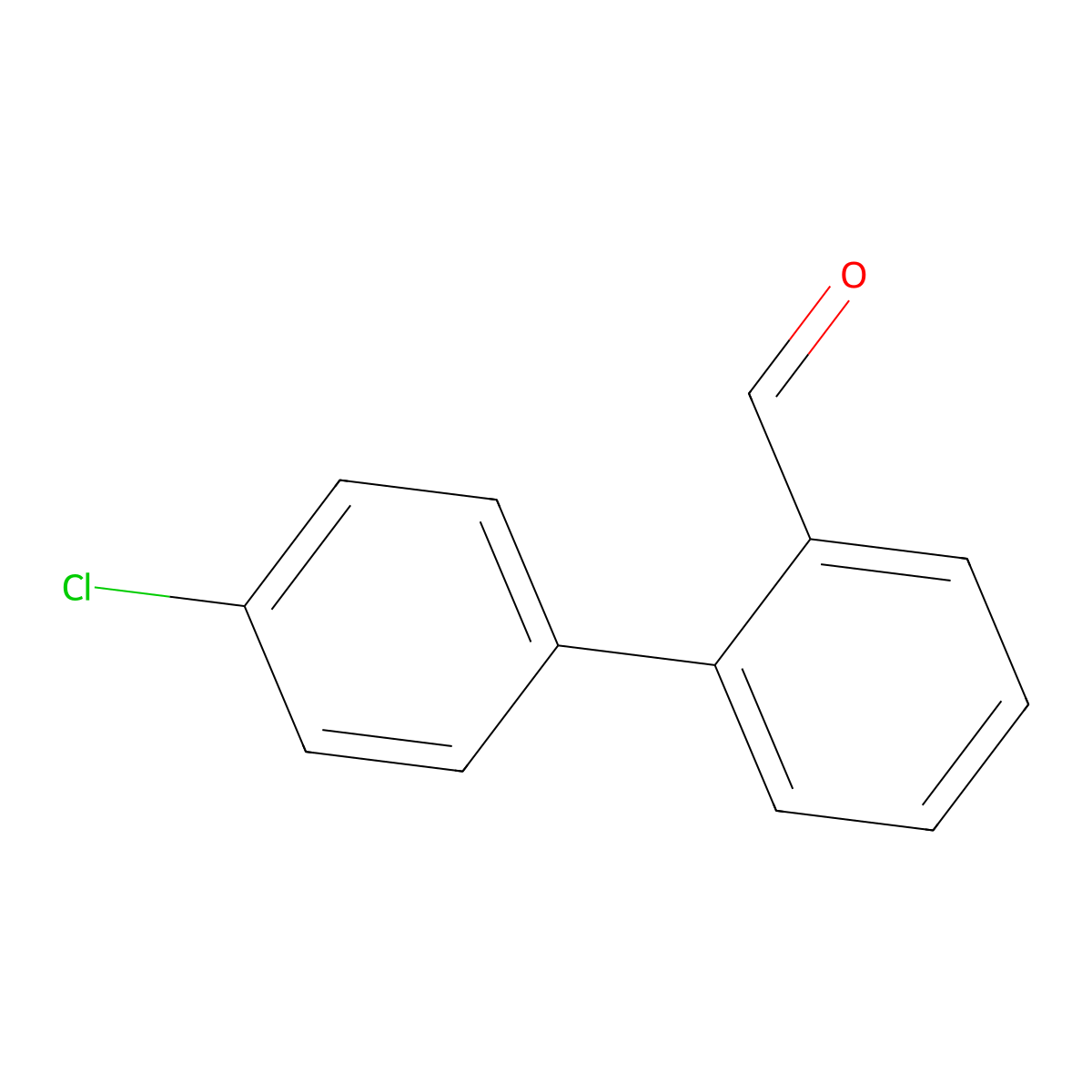 4'-Chlorobiphenyl-2-carbaldehyde molecular structure, CAS 153850-83-0