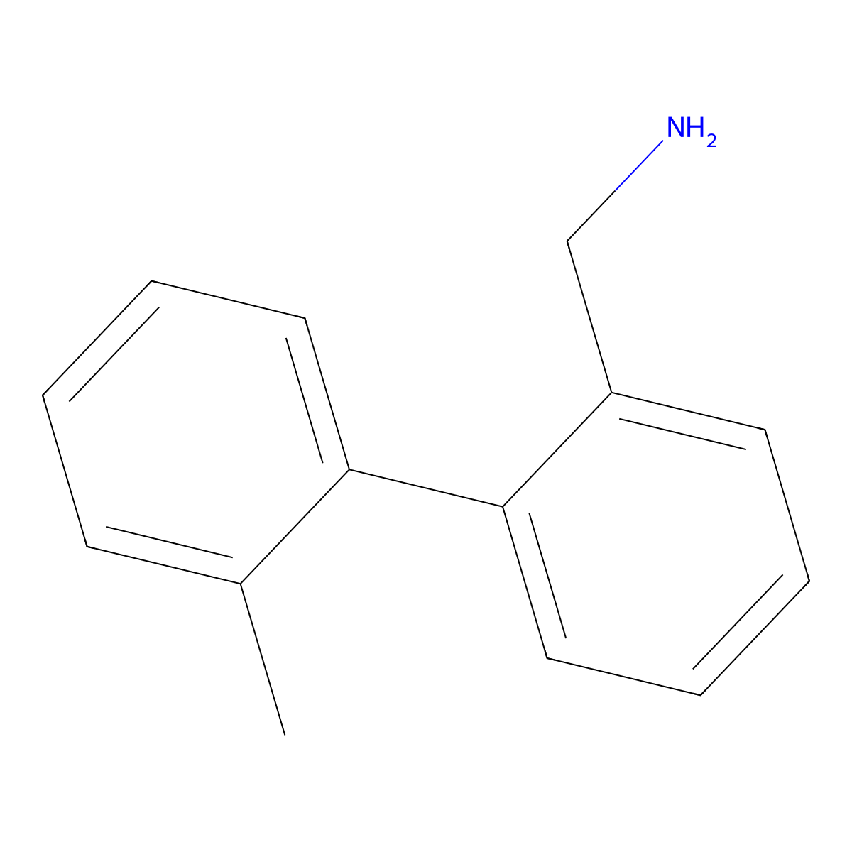 (2'-Methyl[1,1'-biphenyl]-2-yl)methanamine molecular structure, CAS 153850-89-6