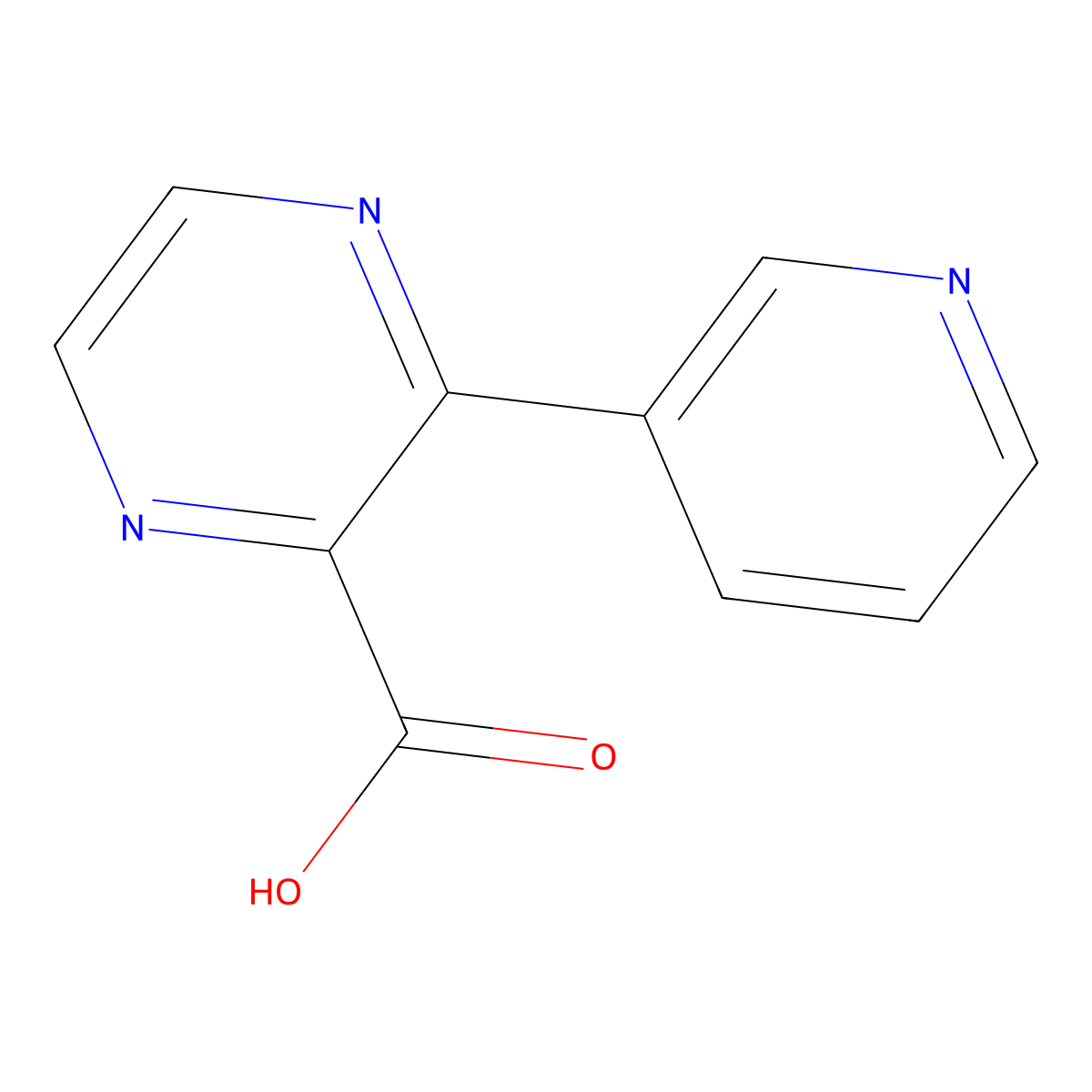 3-(Pyridin-3-yl)pyrazine-2-carboxylic acid molecular structure, CAS 1538503-07-9
