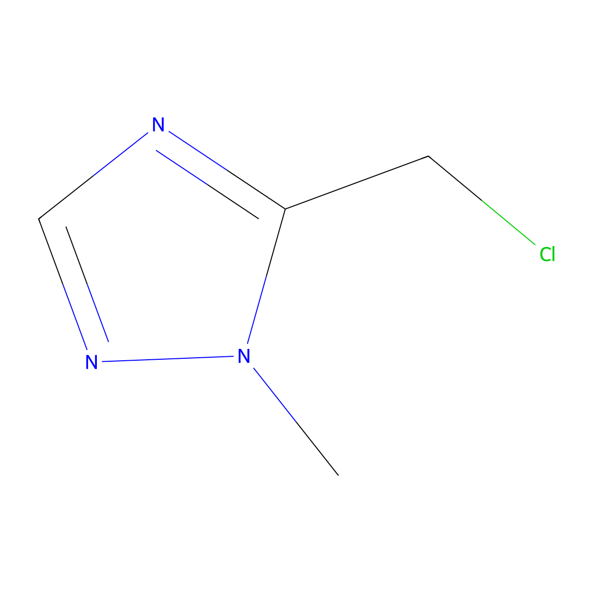 5-(Chloromethyl)-1-methyl-1H-1,2,4-triazole molecular structure, CAS 153851-72-0