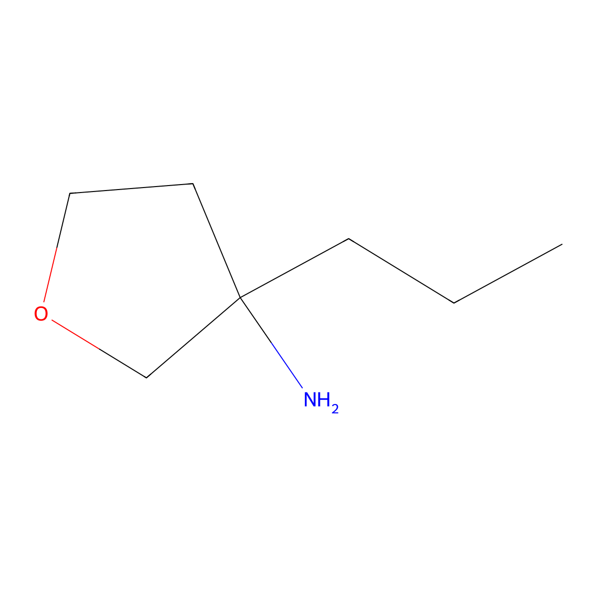 3-Propyloxolan-3-amine molecular structure, CAS 1538511-58-8