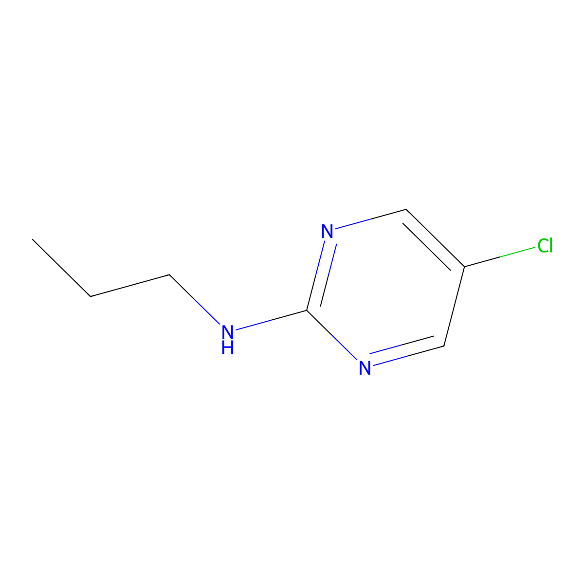 5-Chloro-N-propylpyrimidin-2-amine molecular structure, CAS 1538515-91-1