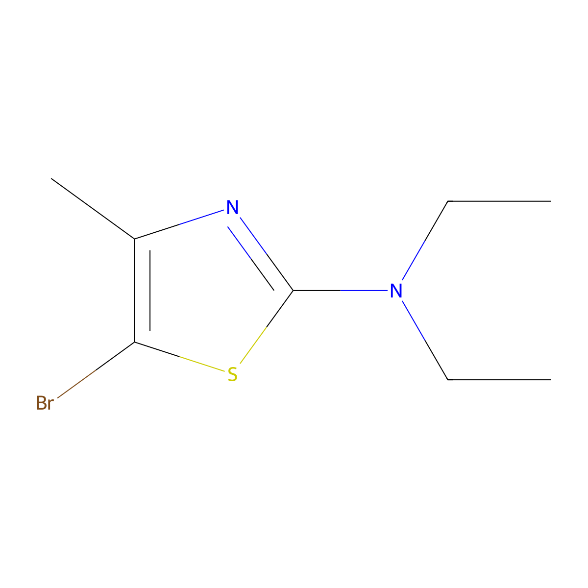 5-Bromo-4-methyl-2-(diethylamino)thiazole molecular structure, CAS 1538537-73-3