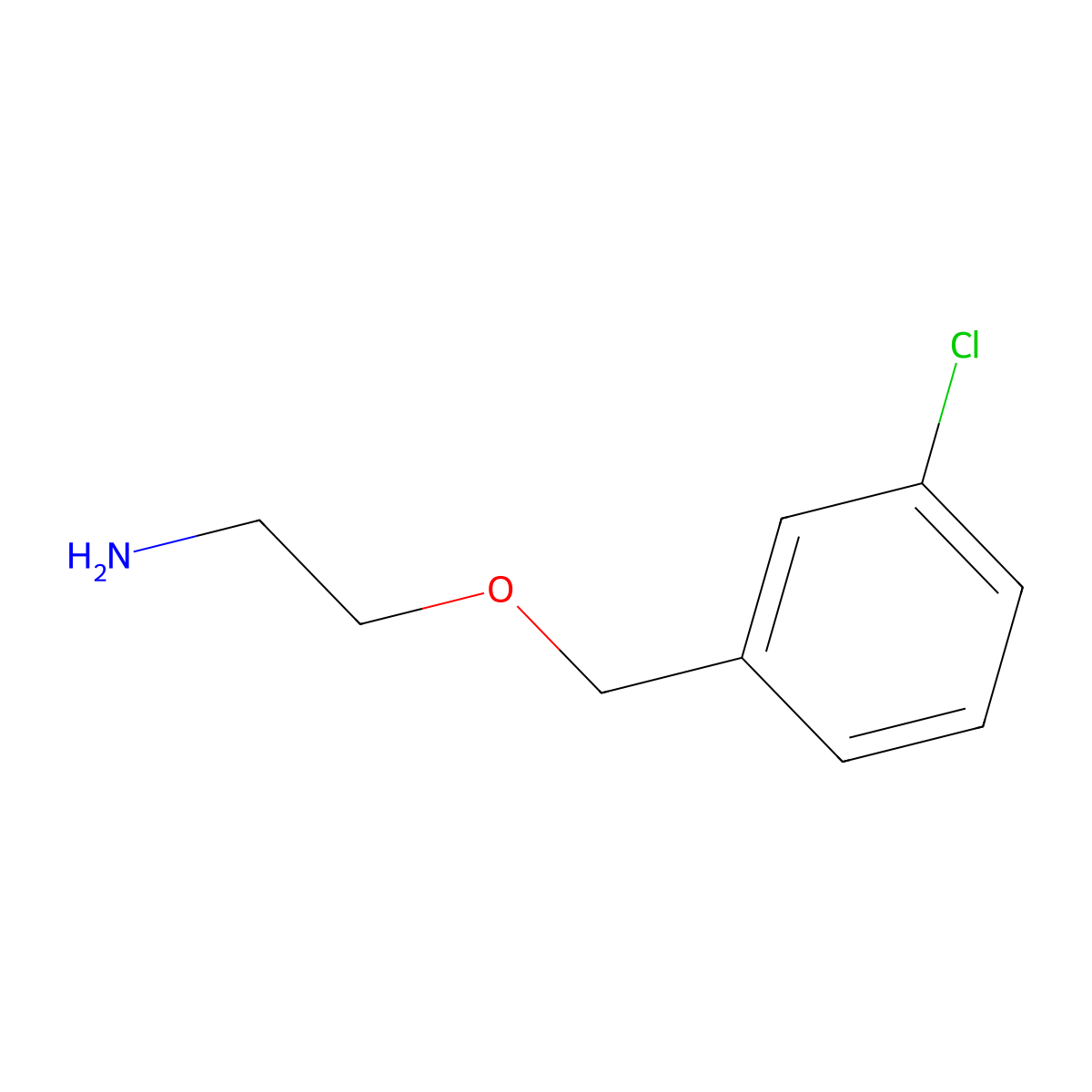 2-(3-Chloro-benzyloxy)-ethylamine molecular structure, CAS 153854-17-2