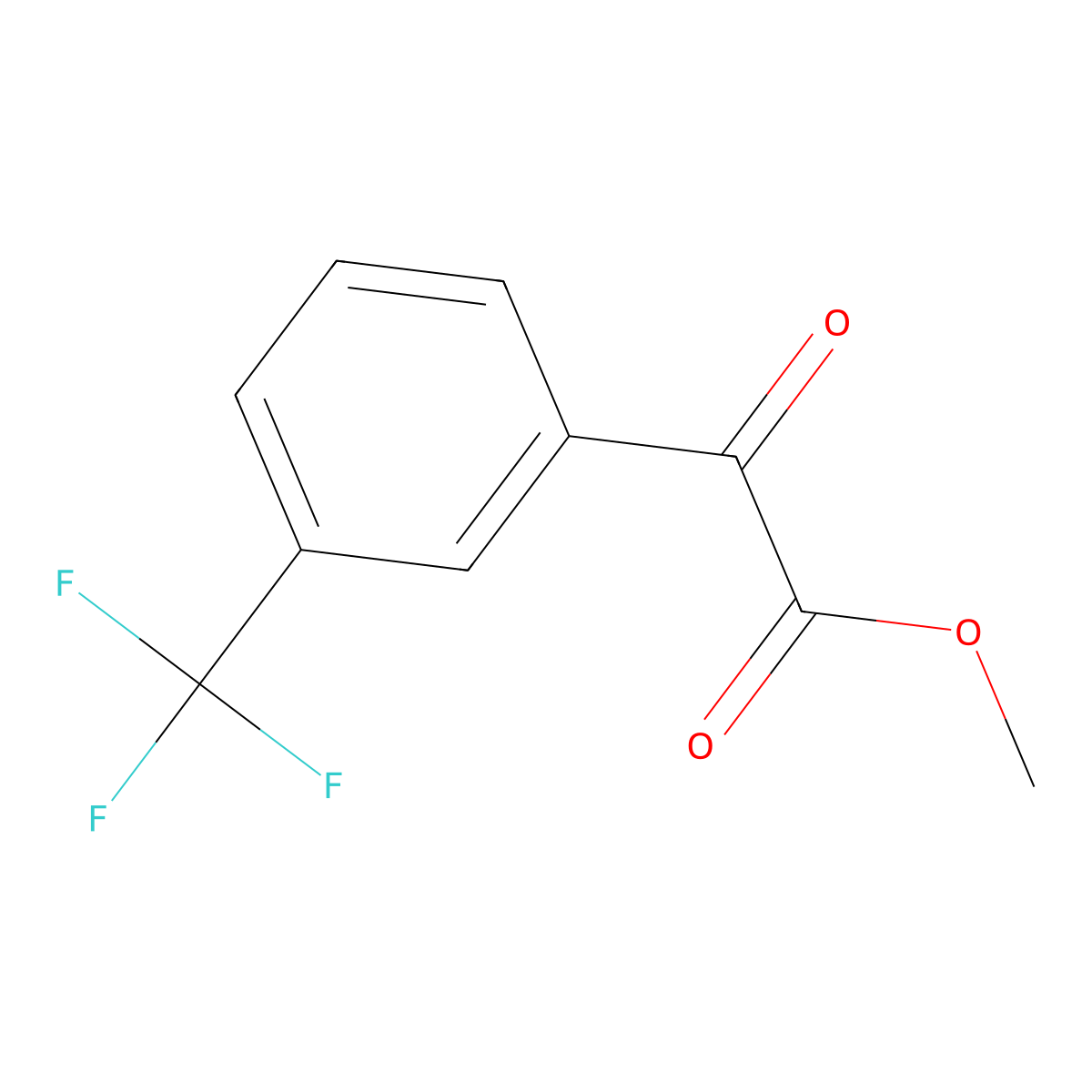 Oxo[3-(trifluoromethyl)phenyl]acetic acid methyl ester molecular structure, CAS 1538576-72-5