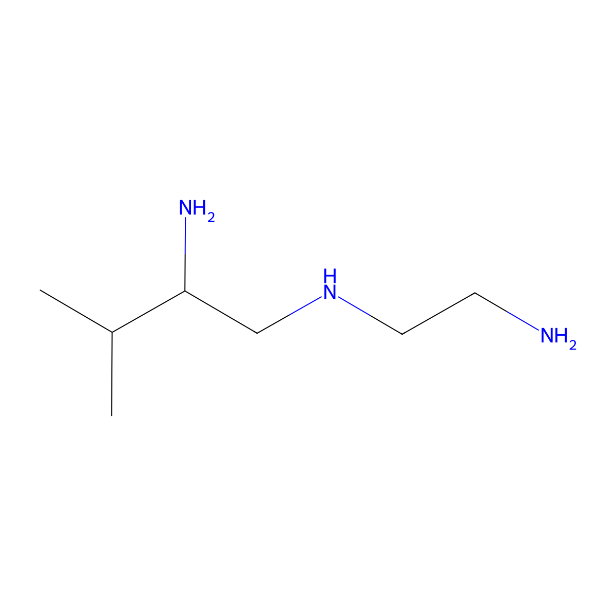 1-N-(2-aminoethyl)-3-methylbutane-1,2-diamine molecular structure, CAS 1538583-46-8