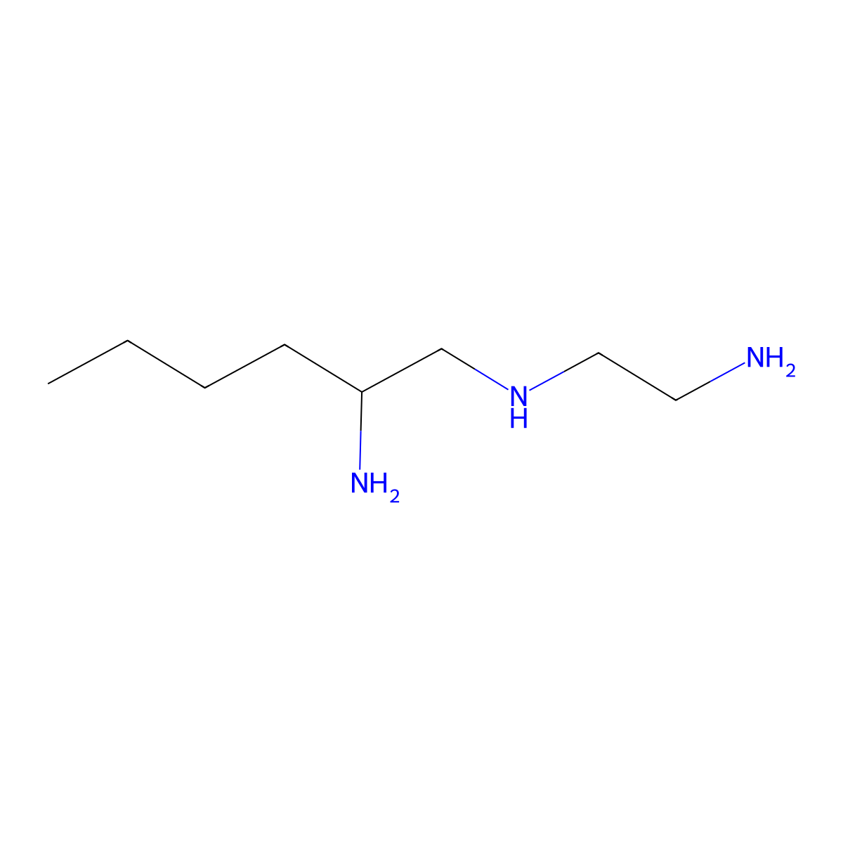 1-N-(2-aminoethyl)hexane-1,2-diamine molecular structure, CAS 1538583-47-9