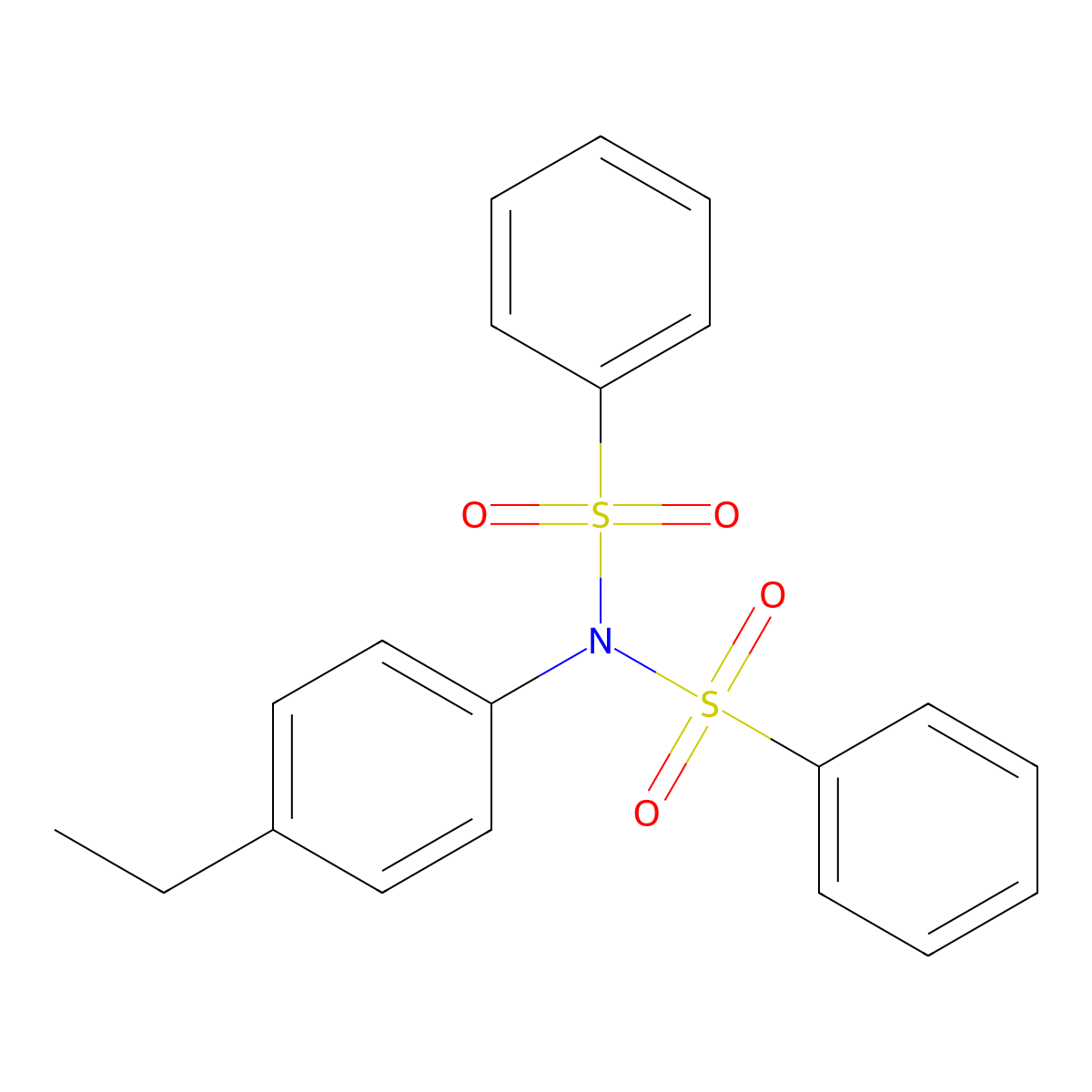 N-(4-ethylphenyl)-N-(phenylsulfonyl)benzenesulfonamide molecular structure, CAS 1538589-76-2
