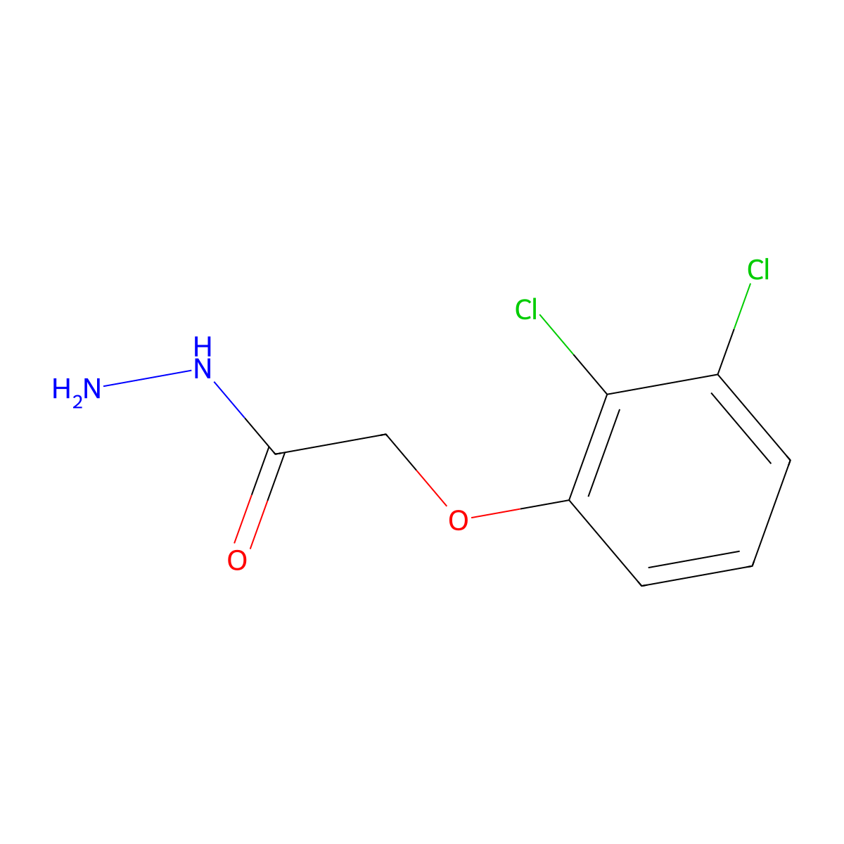 2-(2,3-Dichlorophenoxy)acetohydrazide molecular structure, CAS 153860-25-4