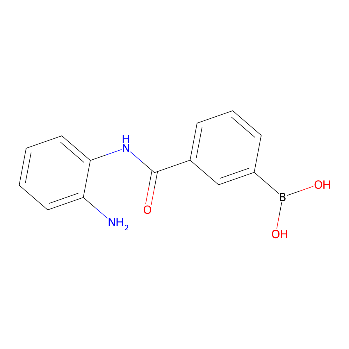 Boronic acid, B-[3-[[(2-aminophenyl)amino]carbonyl]phenyl]- molecular structure, CAS 1538623-29-8