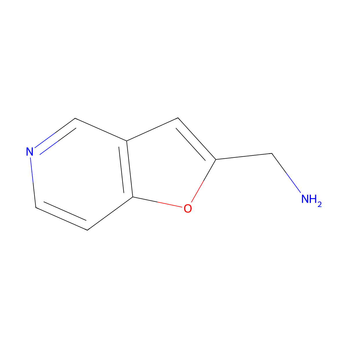 Furo[3,2-c]pyridin-2-ylmethanamine molecular structure, CAS 153863-92-4