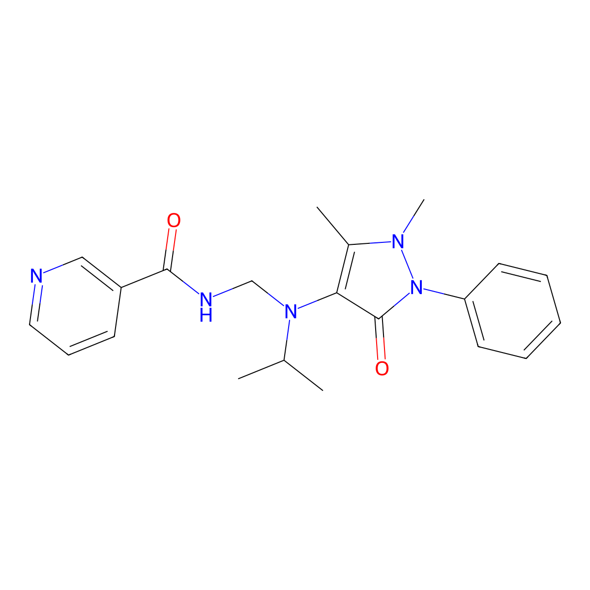 Niprofazone molecular structure, CAS 15387-10-7
