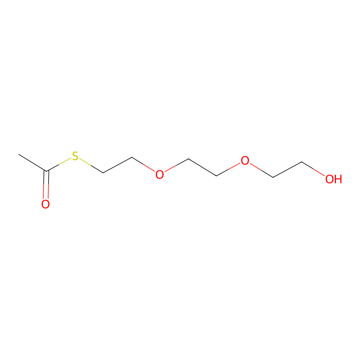 S-acetyl-PEG3-alcohol molecular structure, CAS 153870-20-3