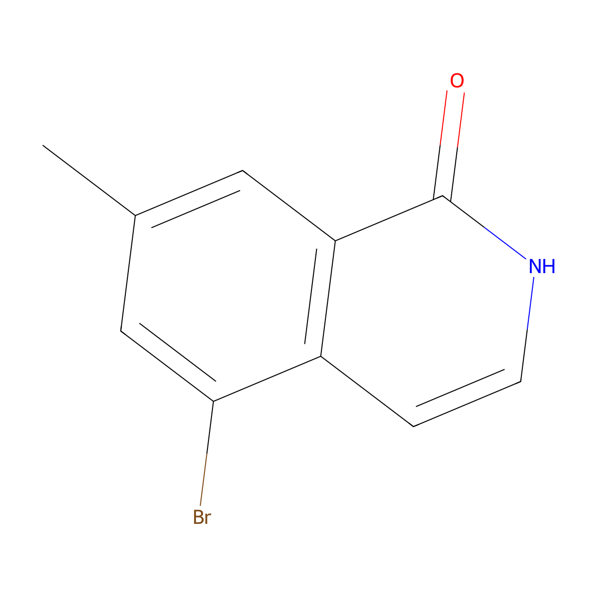 5-Bromo-7-methyl-1(2H)-isoquinolinone molecular structure, CAS 1538716-02-7