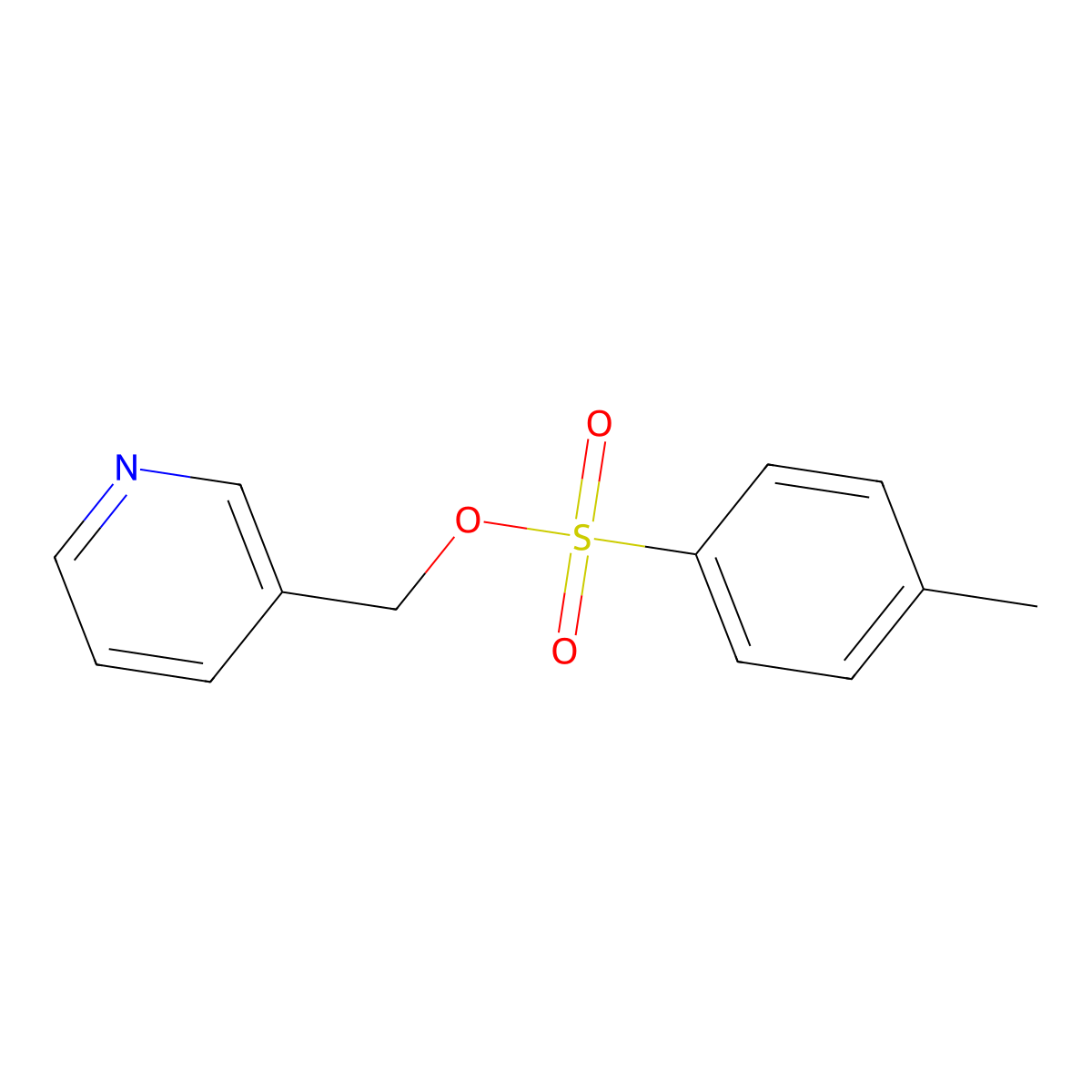 (Pyridin-3-yl)methyl 4-methylbenzene-1-sulfonate molecular structure, CAS 153872-75-4