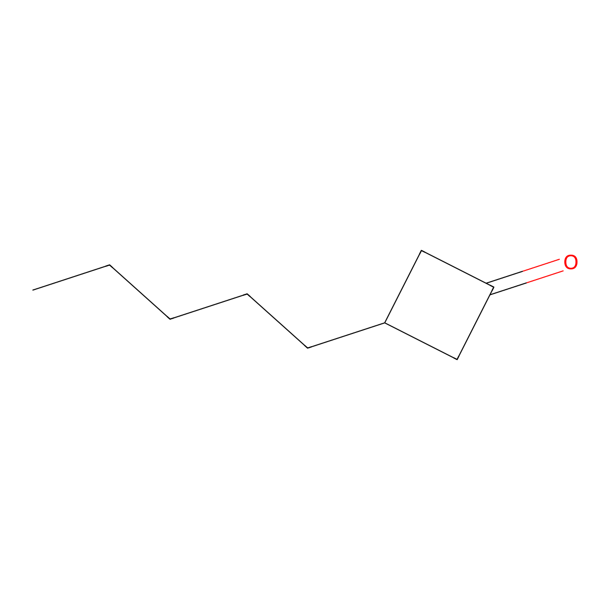 Cyclobutanone, 3-pentyl- molecular structure, CAS 153873-60-0