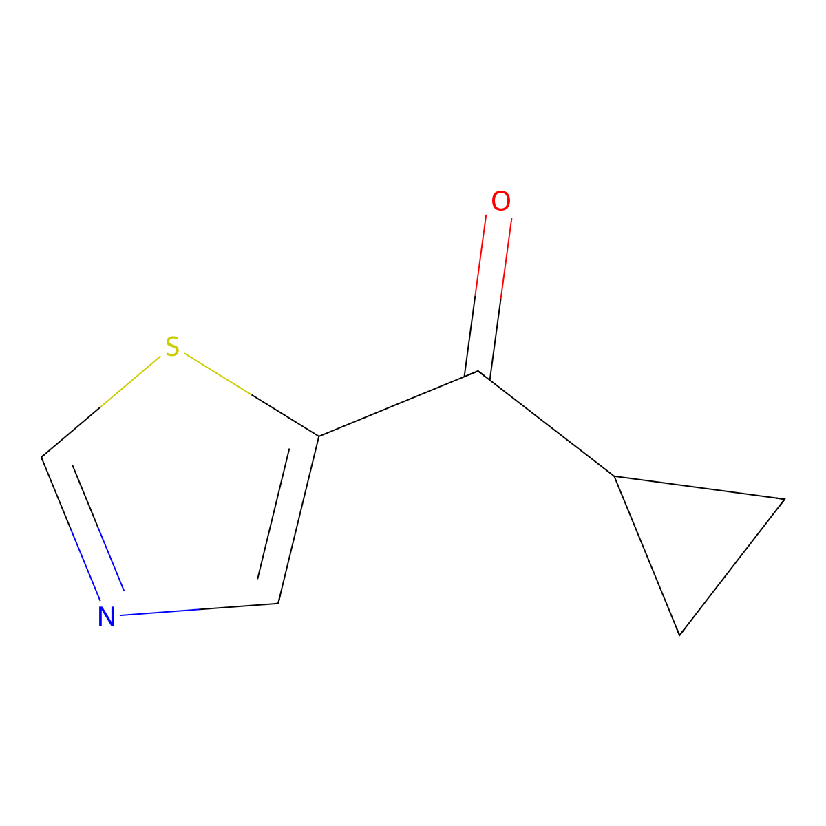 Cyclopropyl(thiazol-5-YL)methanone molecular structure, CAS 1538733-99-1