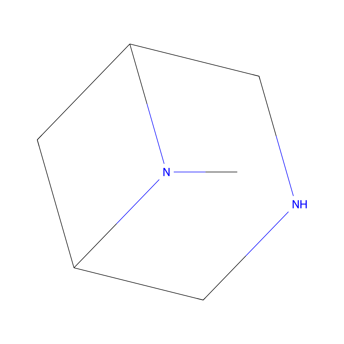 6-Methyl-3,6-diazabicyclo[3.1.1]heptane molecular structure, CAS 1538734-96-1