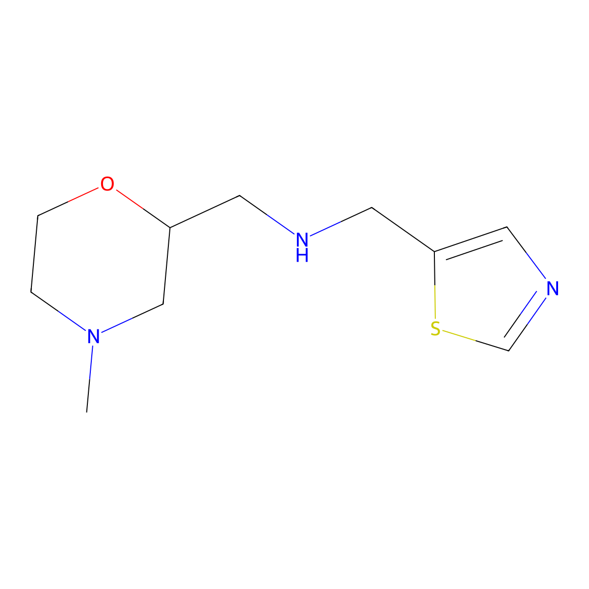 1-(4-Methylmorpholin-2-yl)-N-(thiazol-5-ylmethyl)methanamine molecular structure, CAS 1538796-22-3
