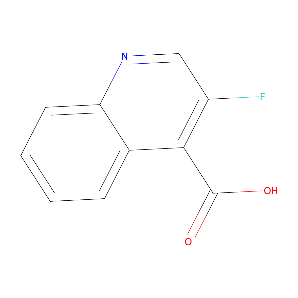 3-Fluoroquinoline-4-carboxylic acid molecular structure, CAS 153880-32-1