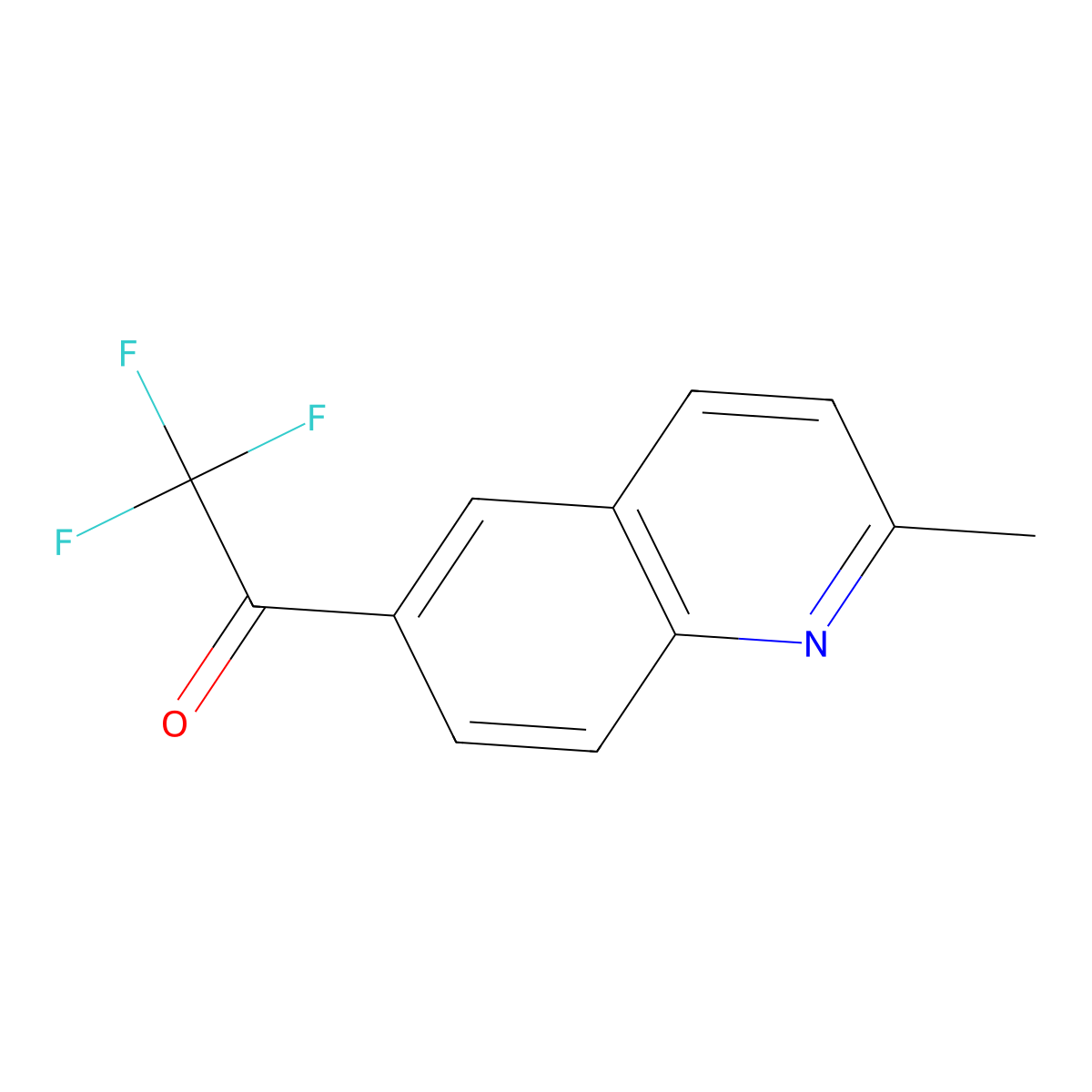 2,2,2-Trifluoro-1-(2-methylquinolin-6-yl)ethan-1-one molecular structure, CAS 1538848-91-7