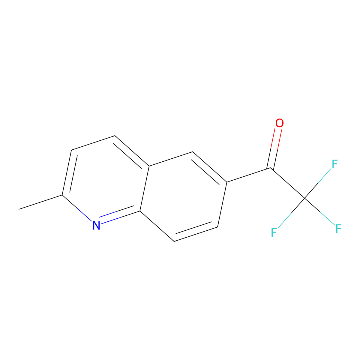 2,2,2-Trifluoro-1-(2-methylquinolin-6-yl)ethan-1-one molecular structure, CAS 1538848-91-7