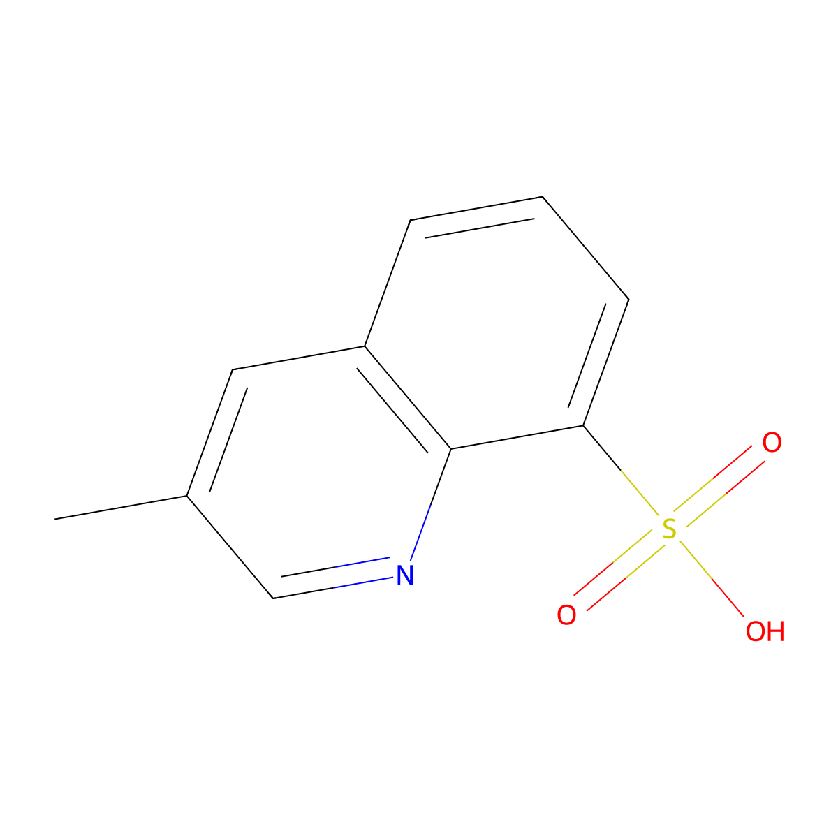 3-Methyl-8-quinolinesulfonic acid molecular structure, CAS 153886-69-2