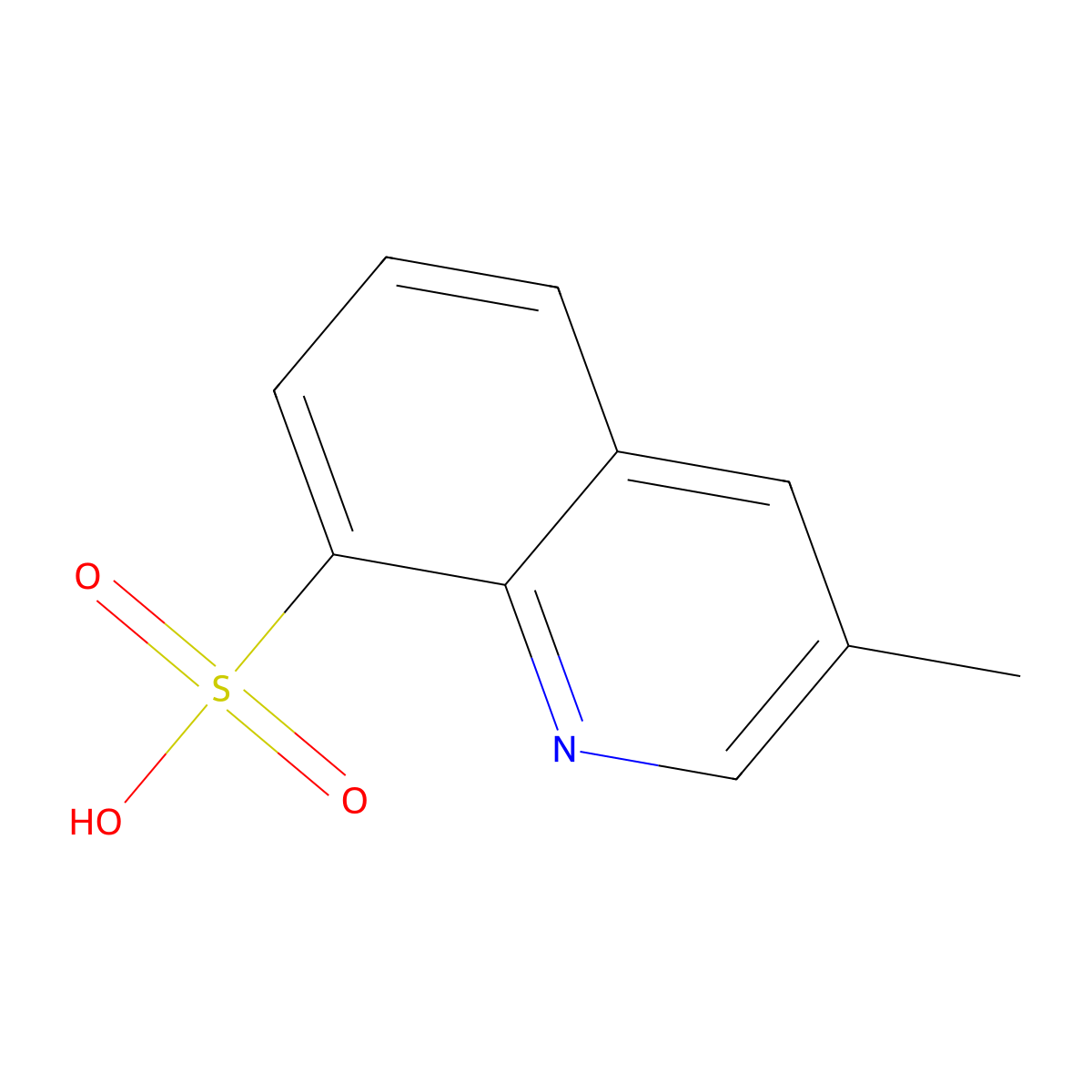 3-Methyl-8-quinolinesulfonic acid molecular structure, CAS 153886-69-2