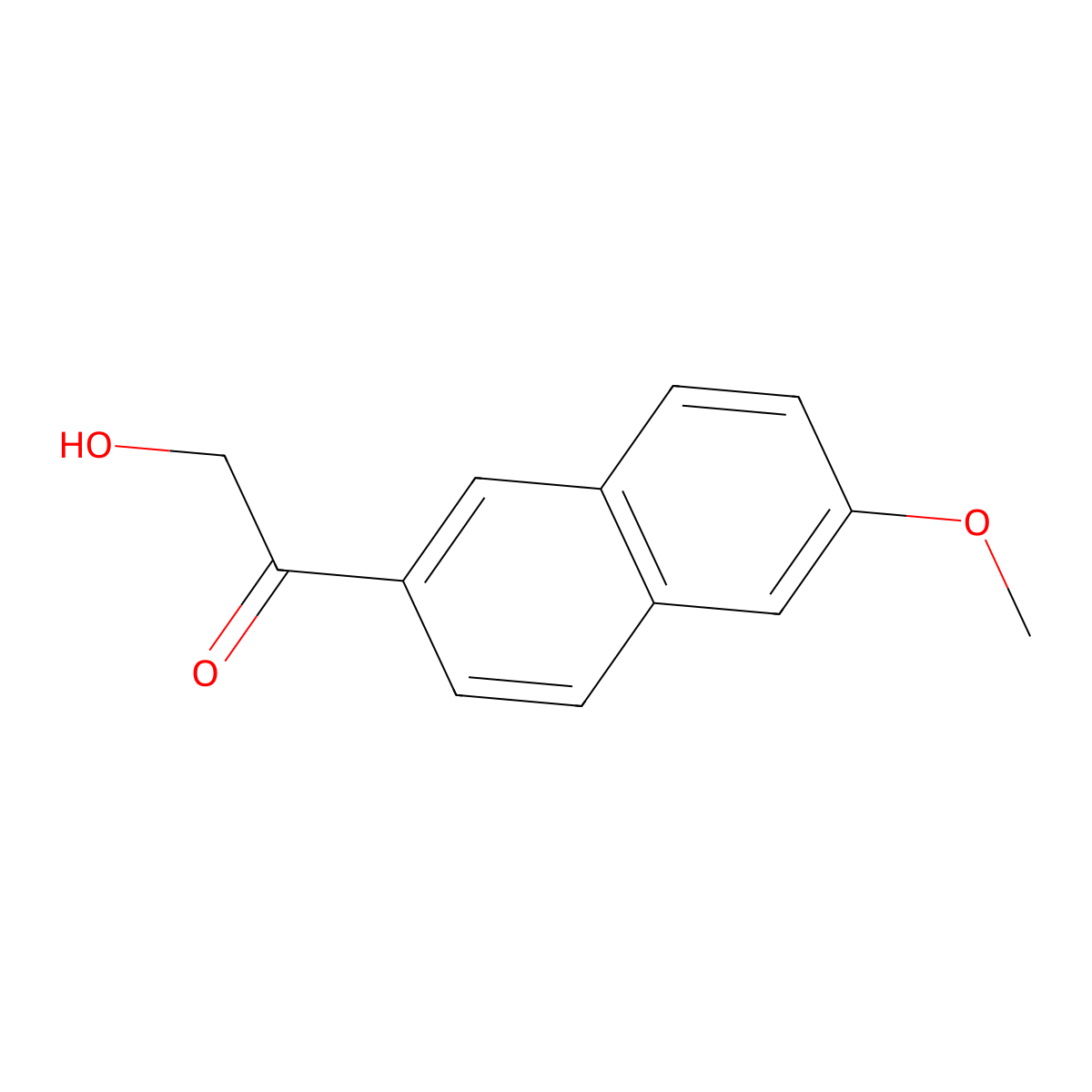 2-Hydroxy-1-(6-methoxy-2-naphthyl)ethanone molecular structure, CAS 1538877-83-6
